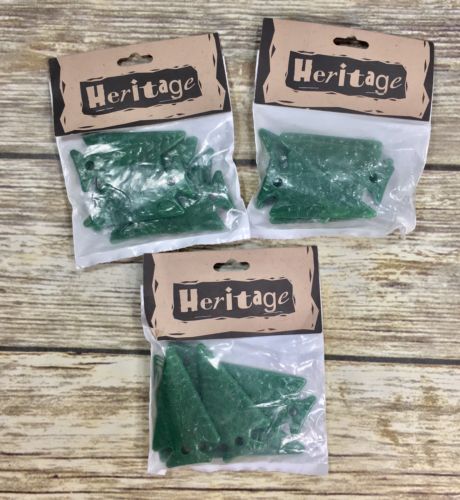 Tandy Leather & Crafts Heritage VTG Green Plastic Arrowhead pendant jewlery part
