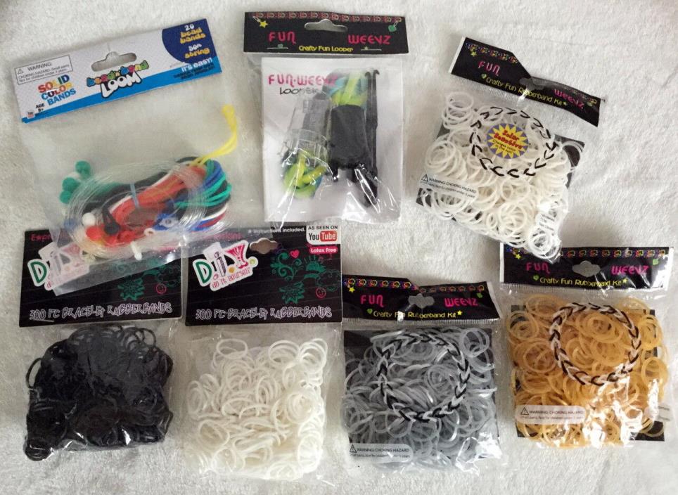 NEW! Fun Weevz Finger Looper Loom and Bands Assortment