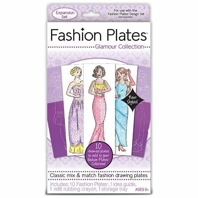 Kahootz Fashion Plates 10 Per Package-Glamour
