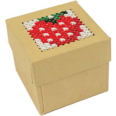 Mini Trinket Boxes Punched For Cross Stitch 1.75