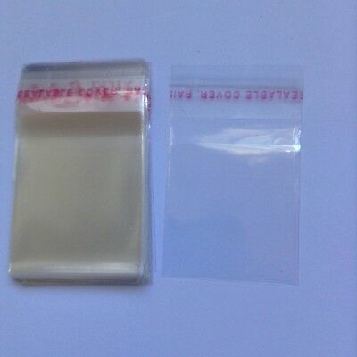 50 Pcs Self Adhesive Seal Clear Plastic Jewelry, Storage, gift bags 3x3cm new ad