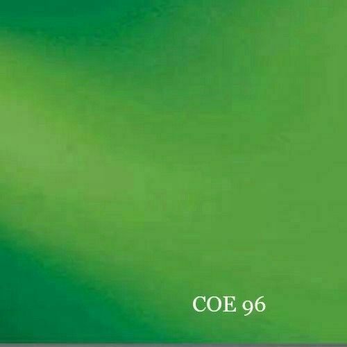 12x12 Spectrum Oceanside COE 96 Light Green Transparent Fusible Glass 3mm