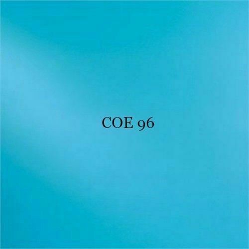 12x12 Spectrum Oceanside COE 96 Sky Blue Transparent Fusible Glass 3mm 533.1SF