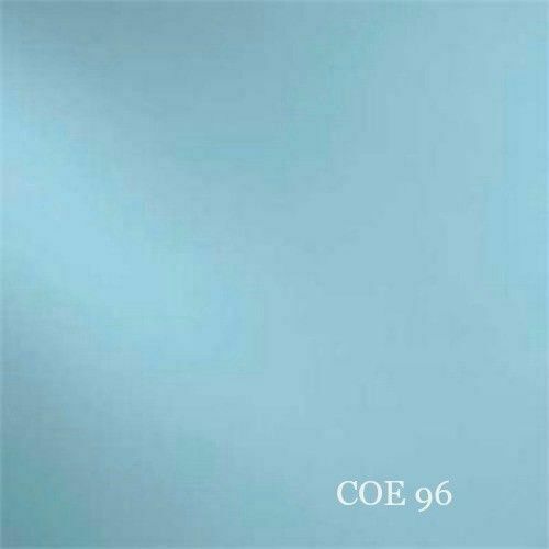 12x12 Spectrum Oceanside COE 96 Alpine Blue Opaque 3mm Fusible Glass Sheet