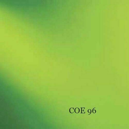 12x12 Spectrum Oceanside COE 96 Moss Green Transparent Fusible Glass 3mm