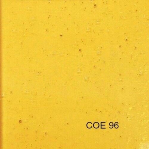 Wissmach COE 96 HONEY Cathedral Light AMBER Fusible Glass Sheet 3mm WF9611