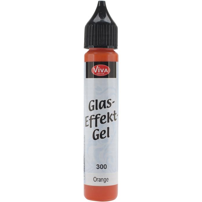 Viva Decor Glass Effect Gel 25ml-Orange VVD1144-30001