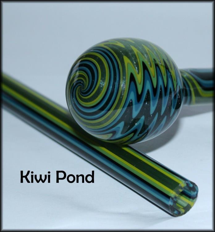 Kiwi Pond - Vac Stack tubing borosilicate glass - Handmade in the USA -