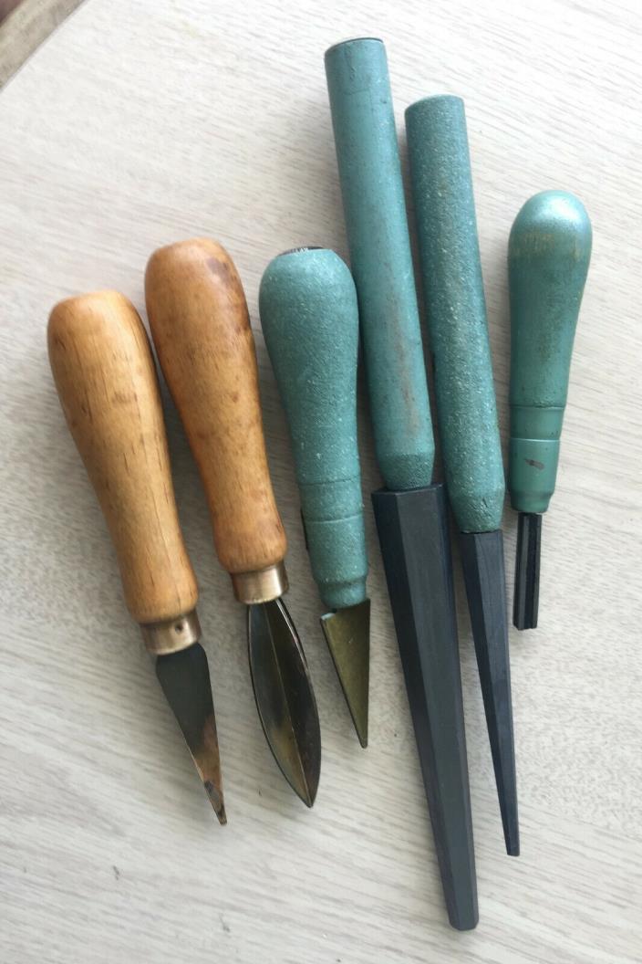 Set of Six  Glassblowing Tools - Combination of NEW and USED Tools