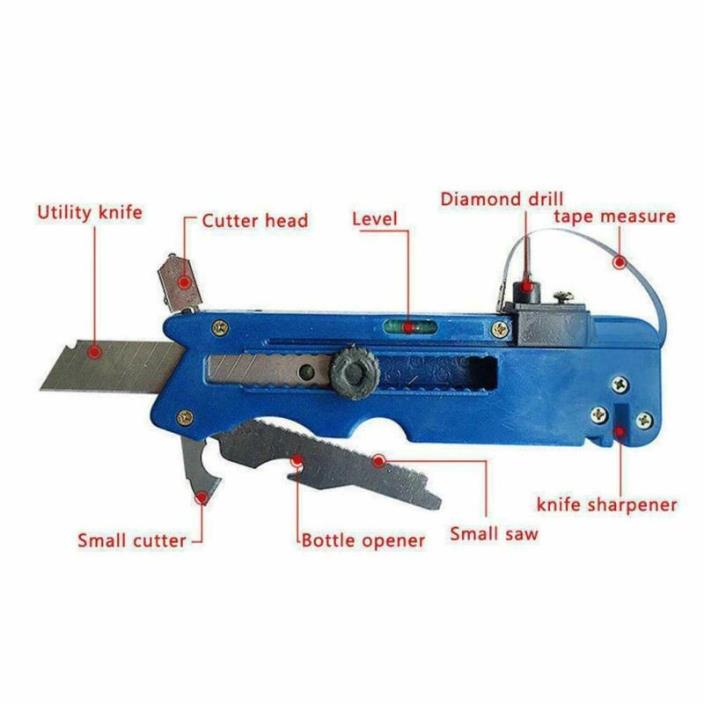 Glass & Tile Cutter Multi-function Glass Cutting Knife Hand Holes Tools