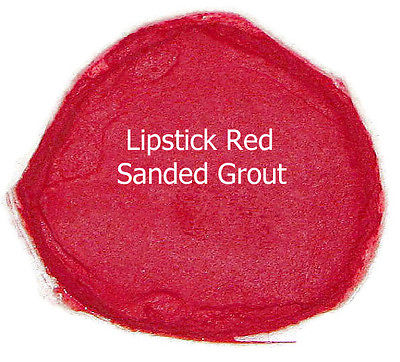 Mosaic Grout 5 Pounds LIPSTICK RED Sanded Polyblend The Real Thing-Discontinued