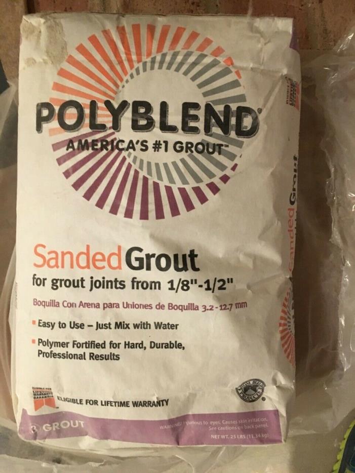 Polyblend Sanded Grout #172 Urban Putty 25 lb Bag