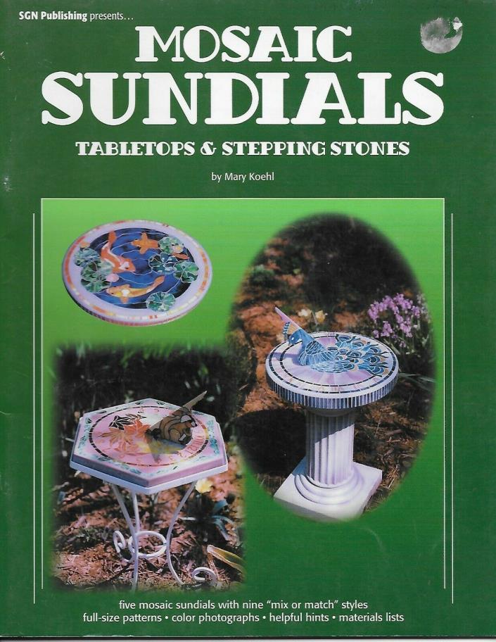 Mosaic Sundials, Tabletops and Stepping Stones by Mary Koehl