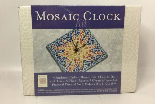 Mosaic Clock Kit with Italian Tile - Mosaic Mercantile By Design Arts Crafts