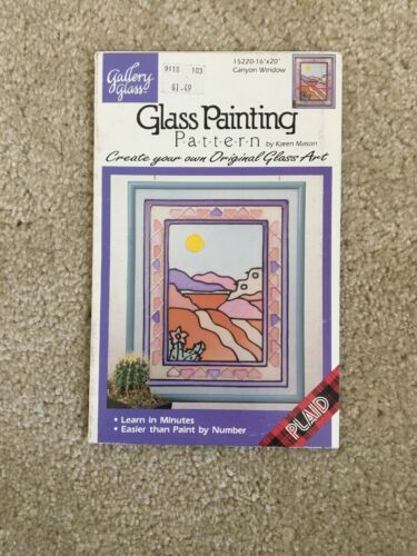 Vintage Gallery Glass Painting Pattern CANYON WINDOW 15220 16” X 20”