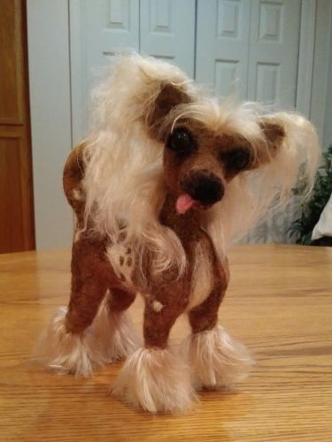 Hand Felted Hairless Chinese Crested ** ONE OF A KIND ***   8