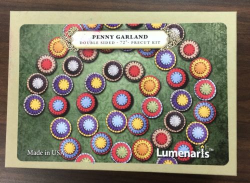 Felted Wool Penny Garland Kit by Lumenaris
