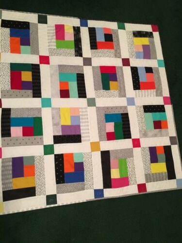 Finished Quilt Colorful Lap Child Baby FREE SHIPPING