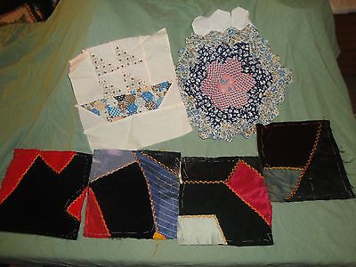 (1241) CAN YOU FINISH THIS PROJECT???? 6 quilt squares ready to be made into...