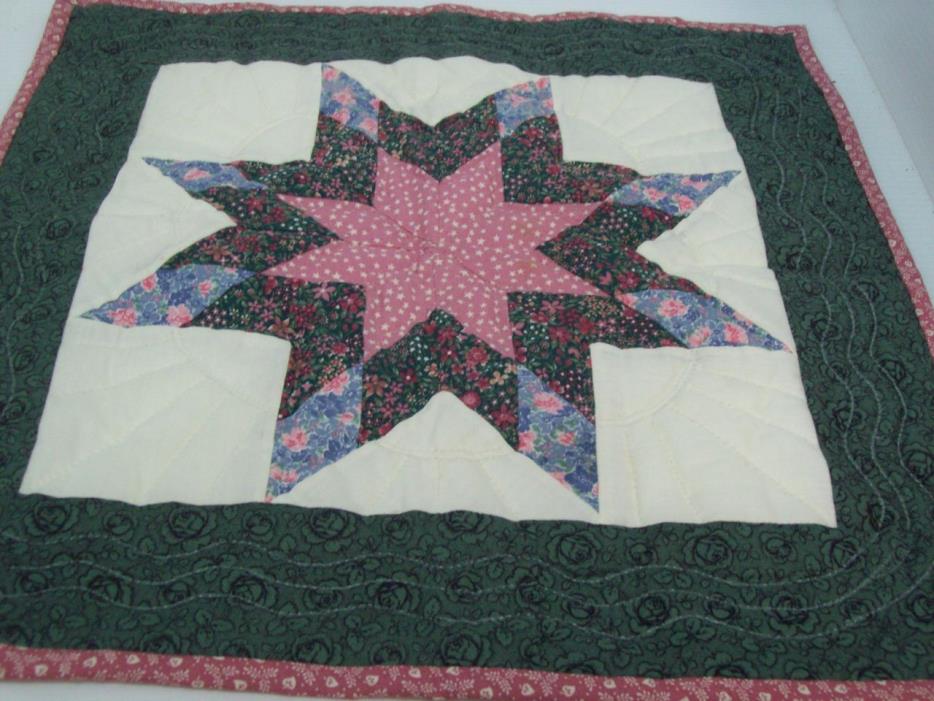 Handmade Doll Quilt/Table Topper/Wall Hanging--19 inch square