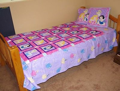 Handmade Patchwork Quilt Disney Princess 68 X 86 Twin Double NEW Bedding
