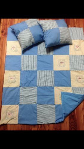 Infant / Toddler Handmade Quilt With Pillows / Bedding