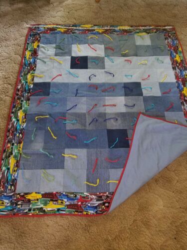 Homemade FORD truck lap quilt