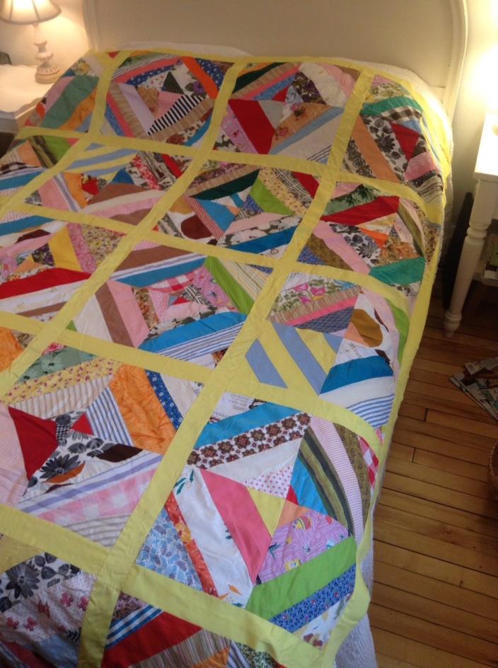 Vintage Quilt Top Unfinished, 72