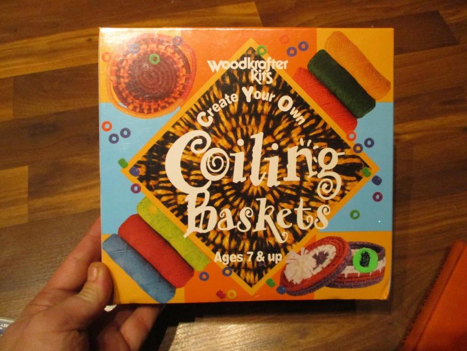 NIB Woodkrafter Kits Create two yarn coiling baskets All materials for 2 baskets