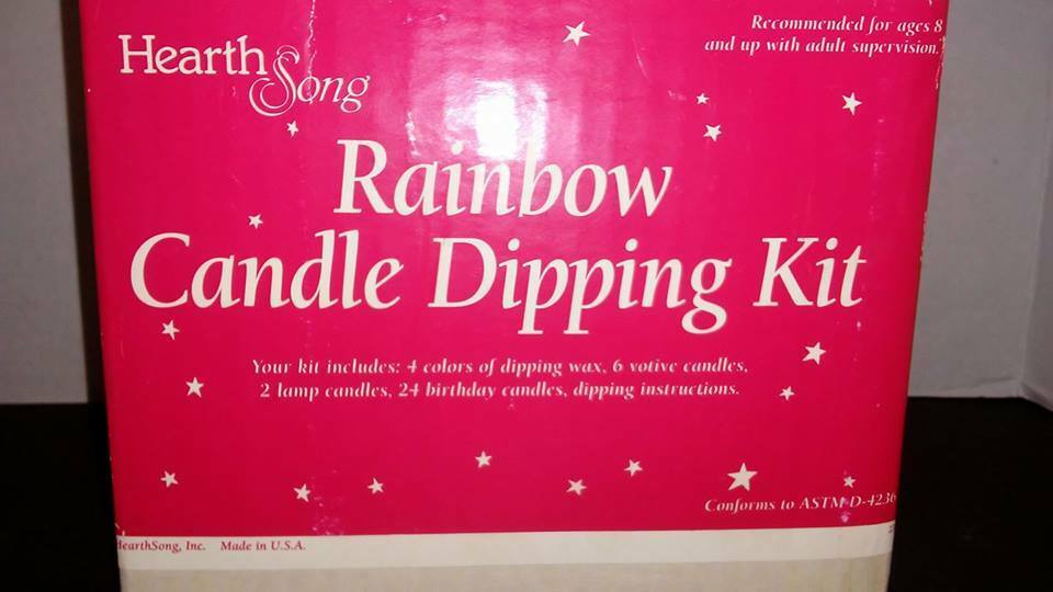 Hearth Song Rainbow Candle Dipping Kit New 1997