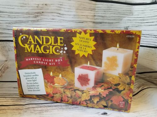 12.19) Candle Magic Harvest Light Box Candle kit new Factory Sealed 51838