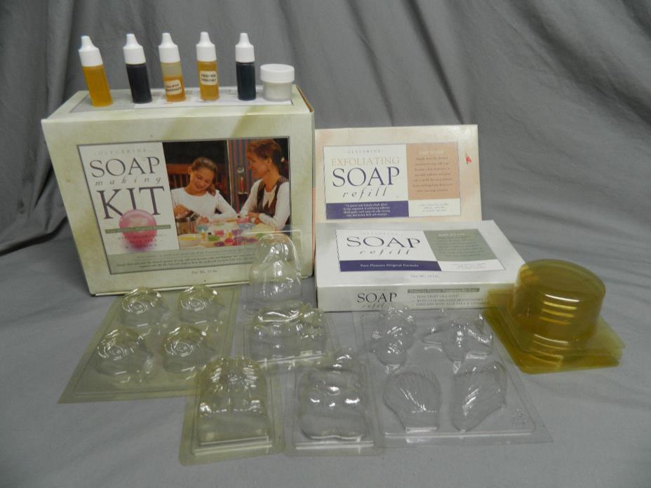 NIB Glycerine Soap Making Kit Pure Pleasure Hypo Allergenic W/ Bonus 2lb Refill
