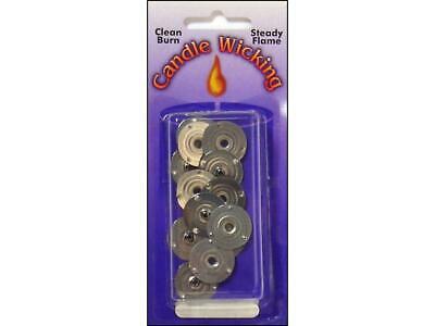 PEPPERELL BRAIDING CO  PEPTAB20  PEPPERELL CANDLE WICK TAB SUSTAINERS 20MM 12PC