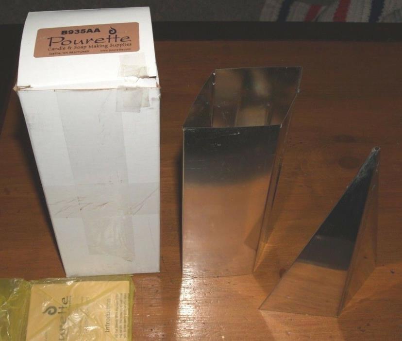 New Pourette Metal Candle Diamond Pyramid-ish Mold 3
