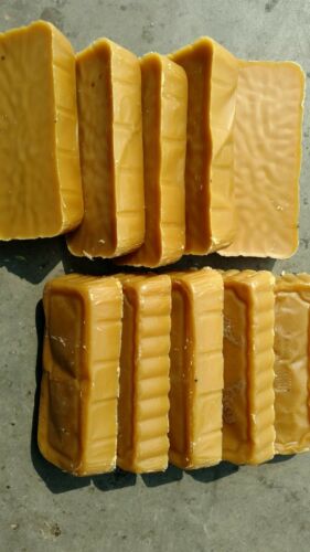 10-1 pound Pure Beeswax Blocks.  (Yellow)