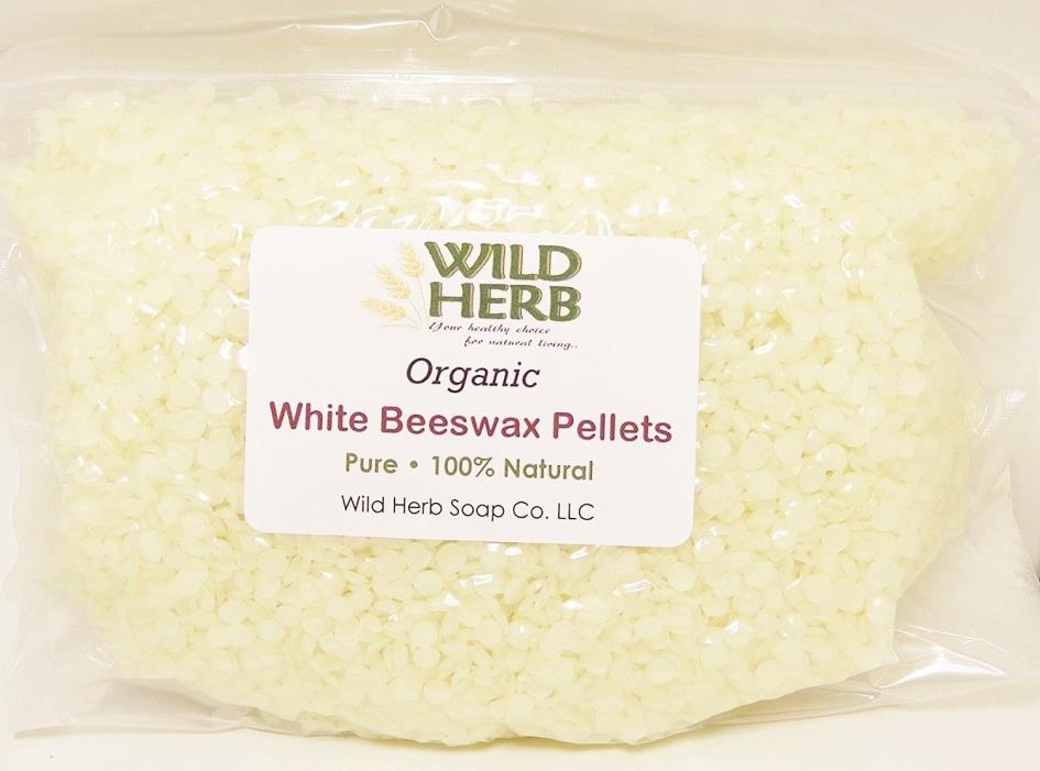 ORGANIC WHITE BEESWAX PELLETS | Non Smoky | PURE | US Origin | FAST SHPPING