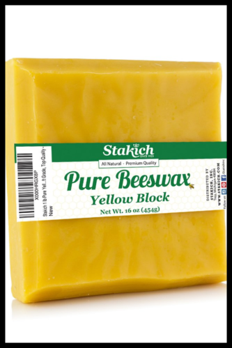 Pure YELLOW BEESWAX Block 100% Natural Craft Grade Premium Quality 1 Lb