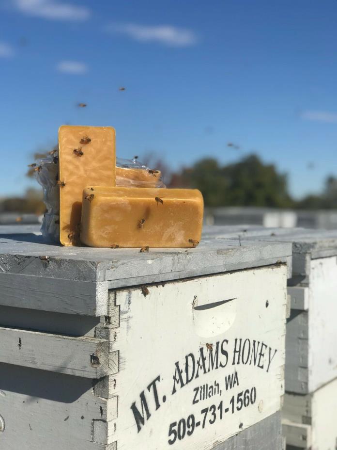 1lb to 5lb Natural Beeswax Blocks