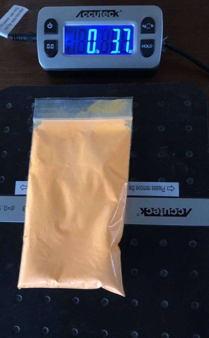 Glow Dust Pigment Powder Orange Glows Orange/yellow 100g/3.6 Oz