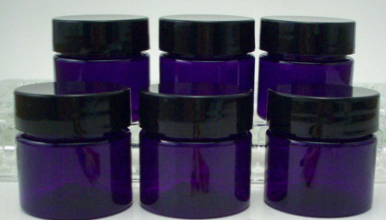 1/2 Ounce Purple Jars - Set of 6