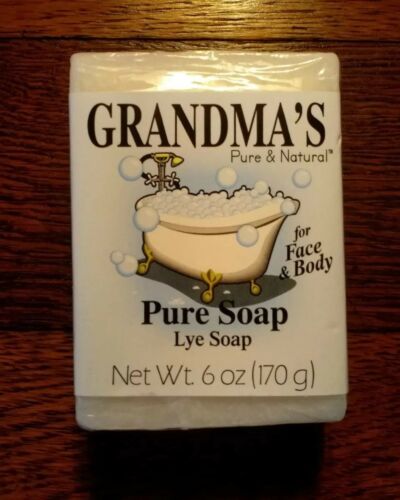 Remwood Products 60018 Grandma's Pure & Natural Lye Soap 6oz Bar Unscented...