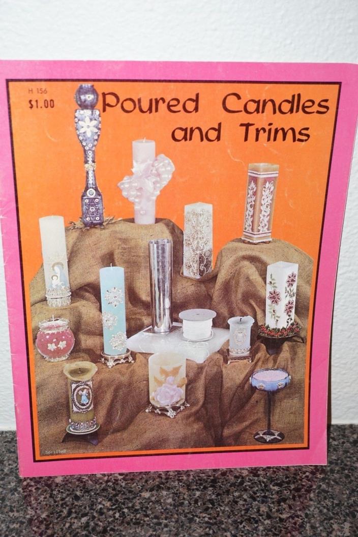 VINTAGE POURED CANDLE CRAFTING AND TRIMS, INSTRUCTIONAL PATTERN BOOKLET 1965 CRA