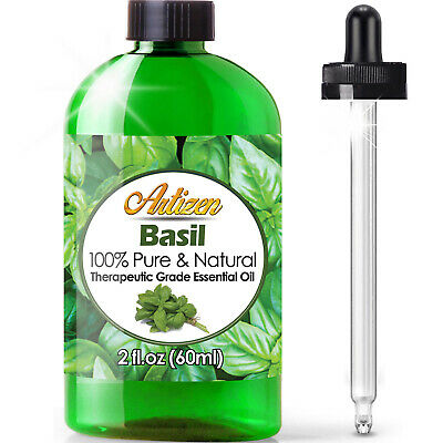 Artizen Basil Essential Oil (100% PURE & NATURAL - UNDILUTED) - 2oz / 60ml