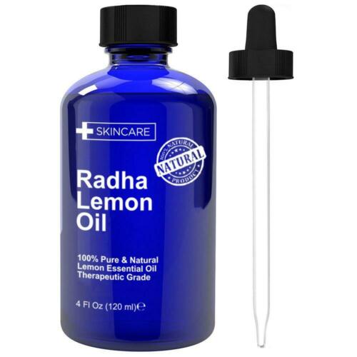 Radha Beauty Lemon Essential Oil 4 Oz - 5x Extra Strength 100% Pure &...