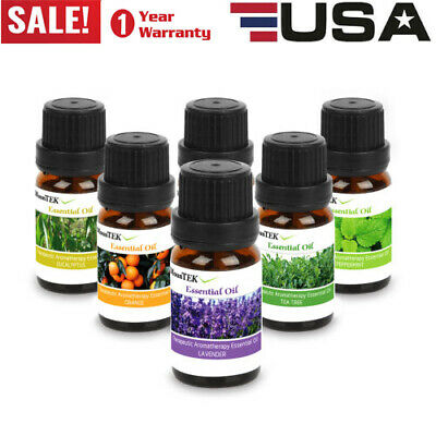 6-Bottle 10ml Set Essential Oil Therapeutic Aromatherapy for Diffuser Natural US