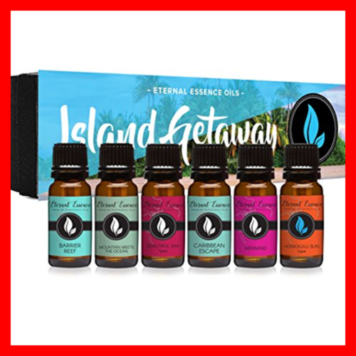 Island Getaway Gift Set Of 6 Premium Fragrance Oils Barrier Reef Mountain Meets