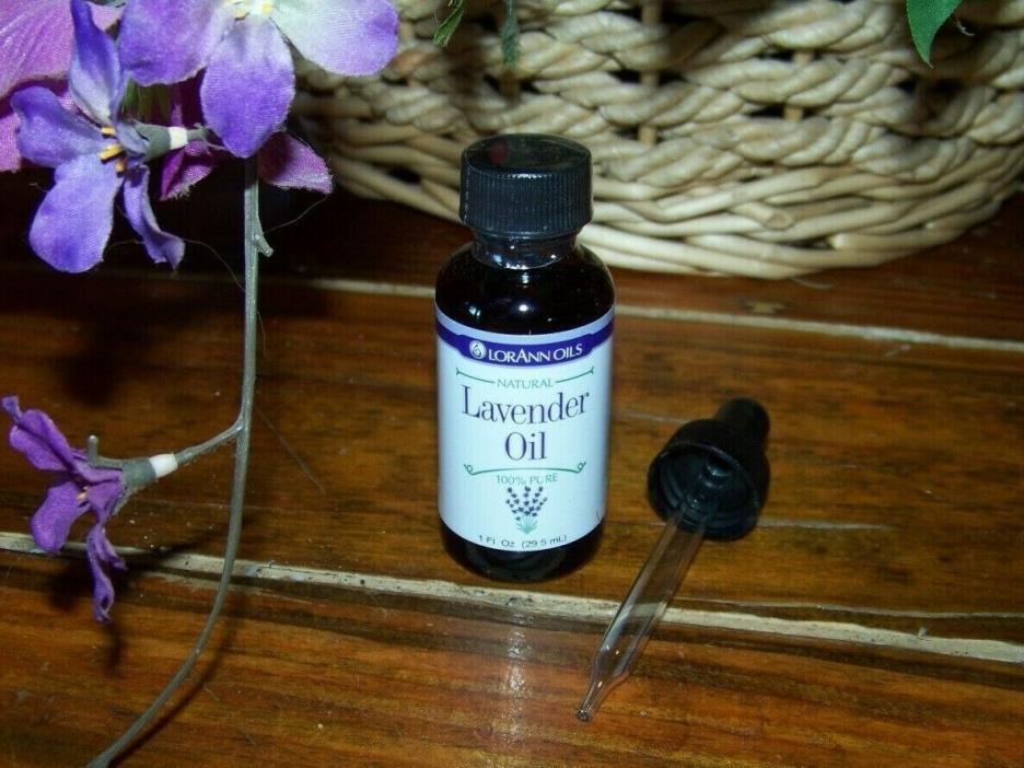 LorAnn Natural LAVENDER 100% PURE ESSENTIAL OIL  1 oz with Dropper