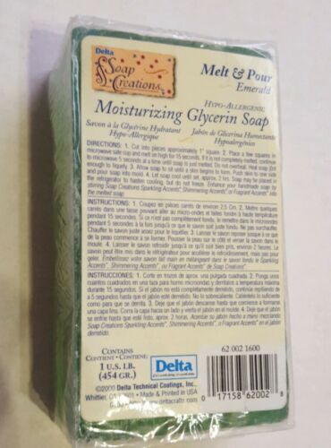 Melt & Pour Soap Emerald Moisturizing Glycerin Soap 1 lb