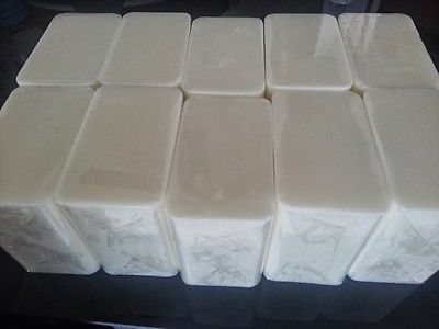 10 lb EXTRA HARD WHITE Melt And Pour Soap All Natural Wholesale Bulk NO SWEAT