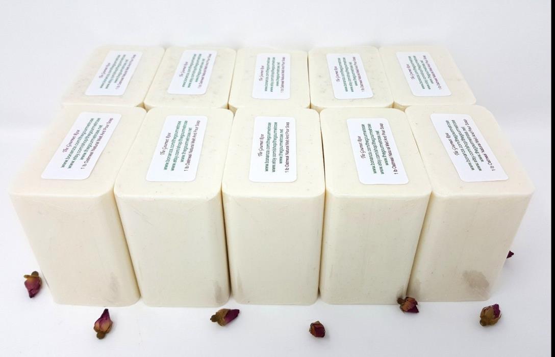 10 lb EXFOLIATING OATMEAL MELT AND POUR SOAP Glycerin All Natural BULK Wholesale